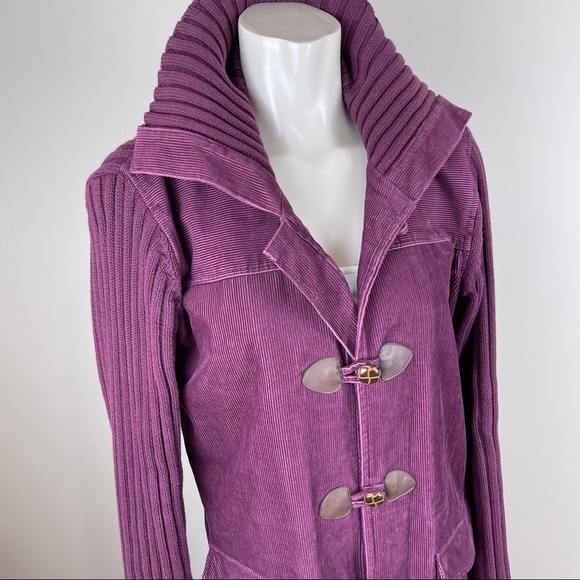 Denim&Co Sweaters - DENIM&CO cardigan sweater corduroy knit texture S